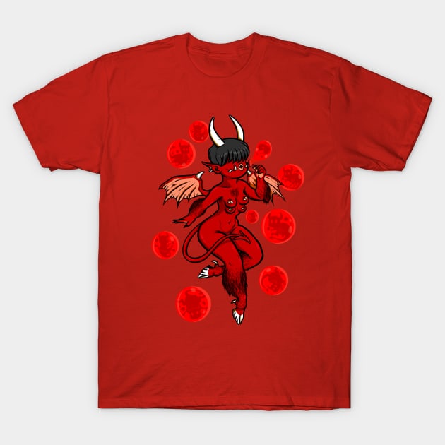 Devil Bubbles T-Shirt by JenniferSmith